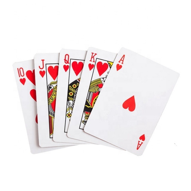 Water Proof Plastic Advertising Poker Cards Custom Logo Playing Cards