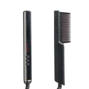 Hot Selling Fast Styler LCD Professional Hair Straightener Comb Brush