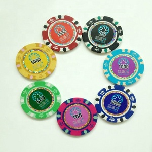 Factory custom plastic poker chip ball markers printing sticker on both side ball marker number stickers for poker chips with uv