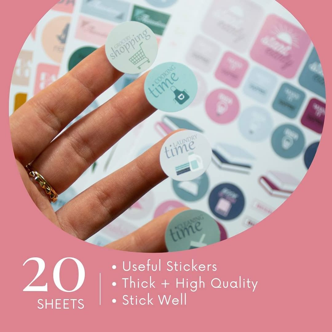 Inspirational Motivational Organizer Planner Stickers Cute Aesthetic Stickers for Adults for Planner Scrapbooking  and Journal