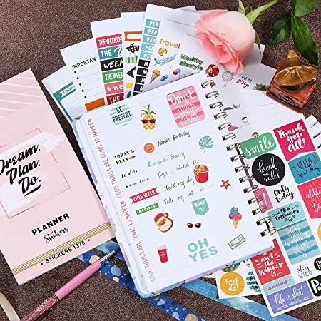 Factory Wholesale Stunning Design Accessories Happy Planner Sticker Essential Weekly Daily Journal sticker Set for Scrapbooking