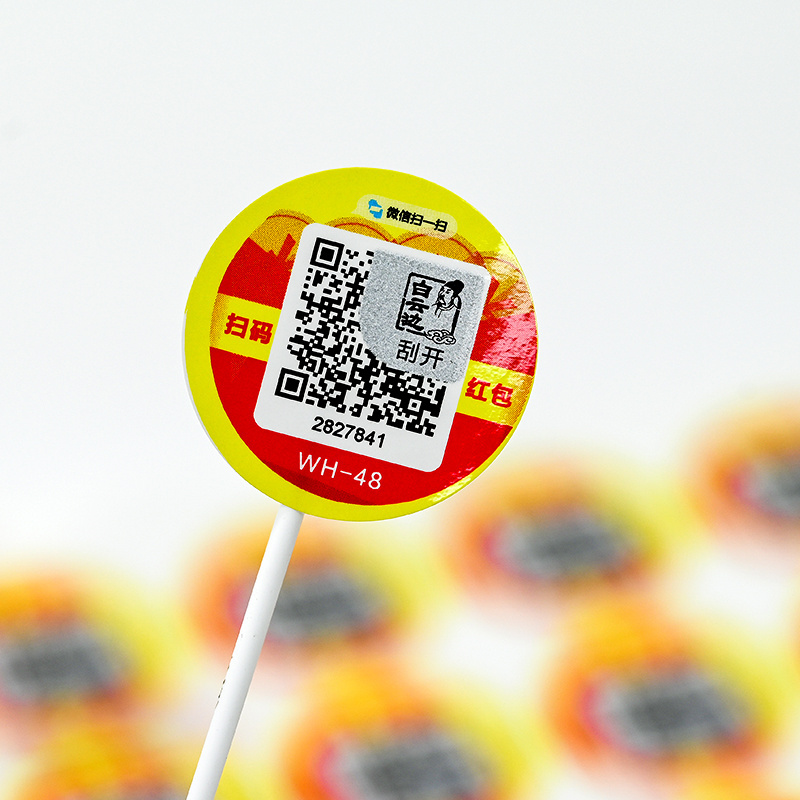 Serial Number Security Label Qr Code Sticker Custom Vinyl/pet/pp/pe / Paper Beverage Adhesive Sticker 1