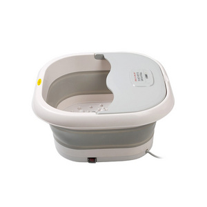 Smart Pedicure Tub Folding Electronic Foot Spa Bath Massager Machine Bowl 400W Foot Bath Bucket Wooden Online Technical Support