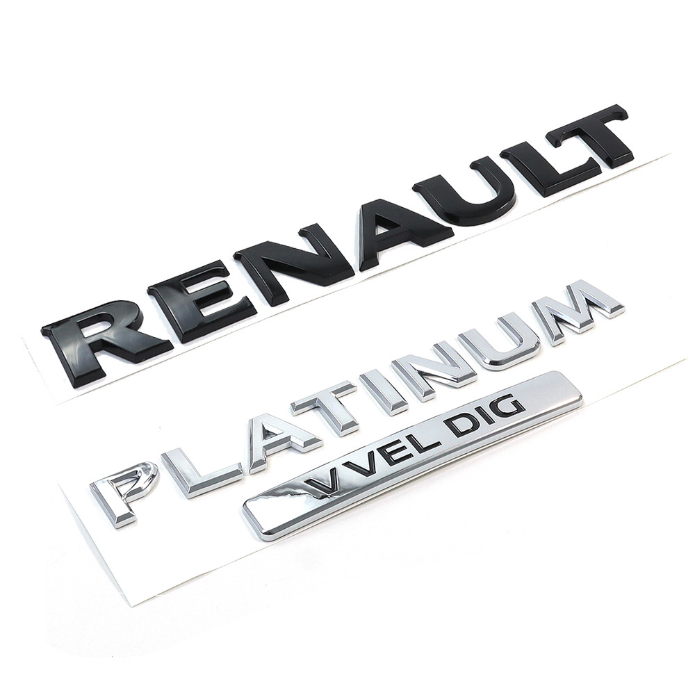 Factory Customised 3d Plastic Abs Logo with Adhesive Chrome Black Silver Car Letter Logo customized 3d emblems