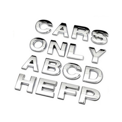 Wholesale Car Emblem Factory Customized Car Letters 3d Logo Chrome Auto Badge Waterproof car emblems custom