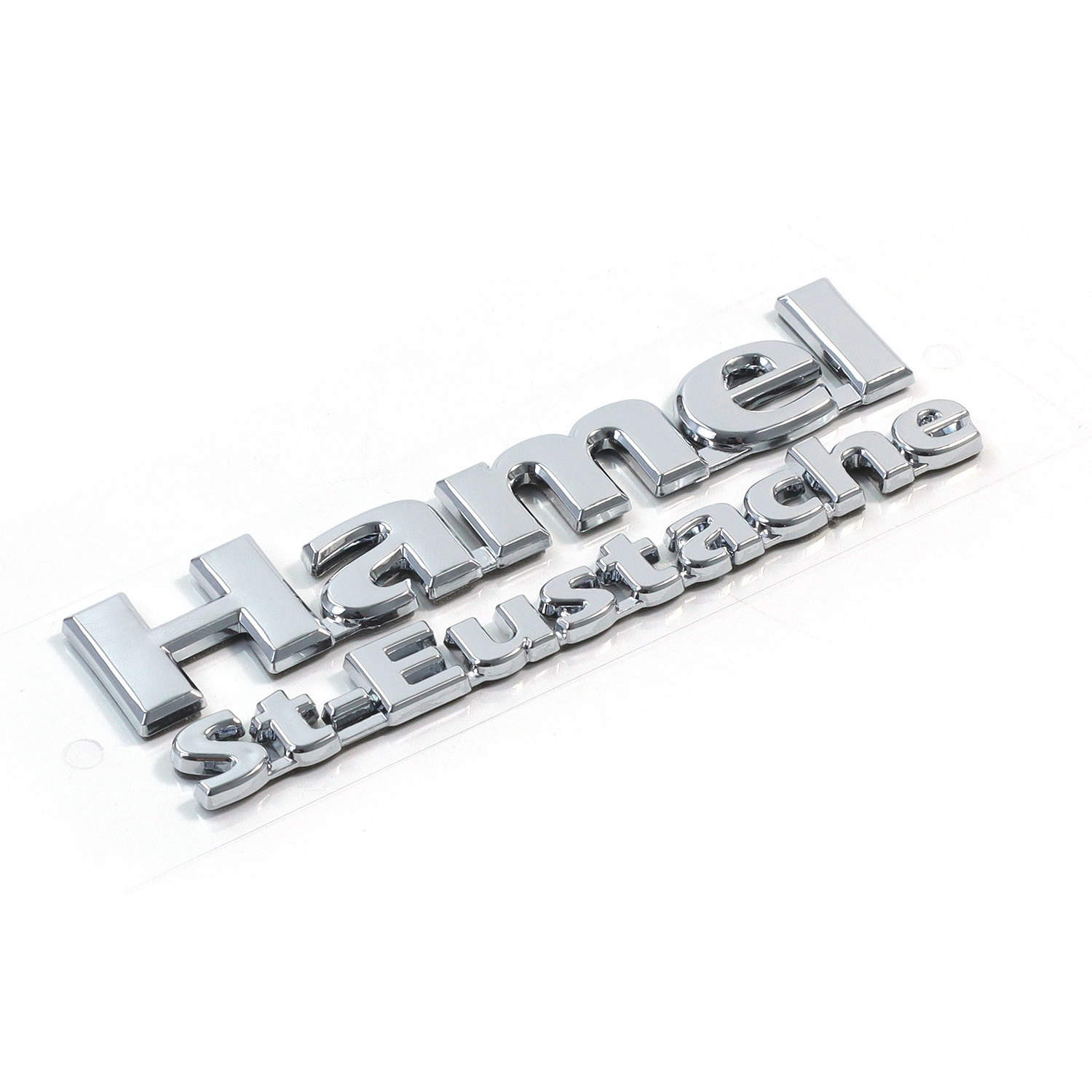 Promotional plating ABS car bright silver badge custom name 3d car body badge waterproof decorations name badge