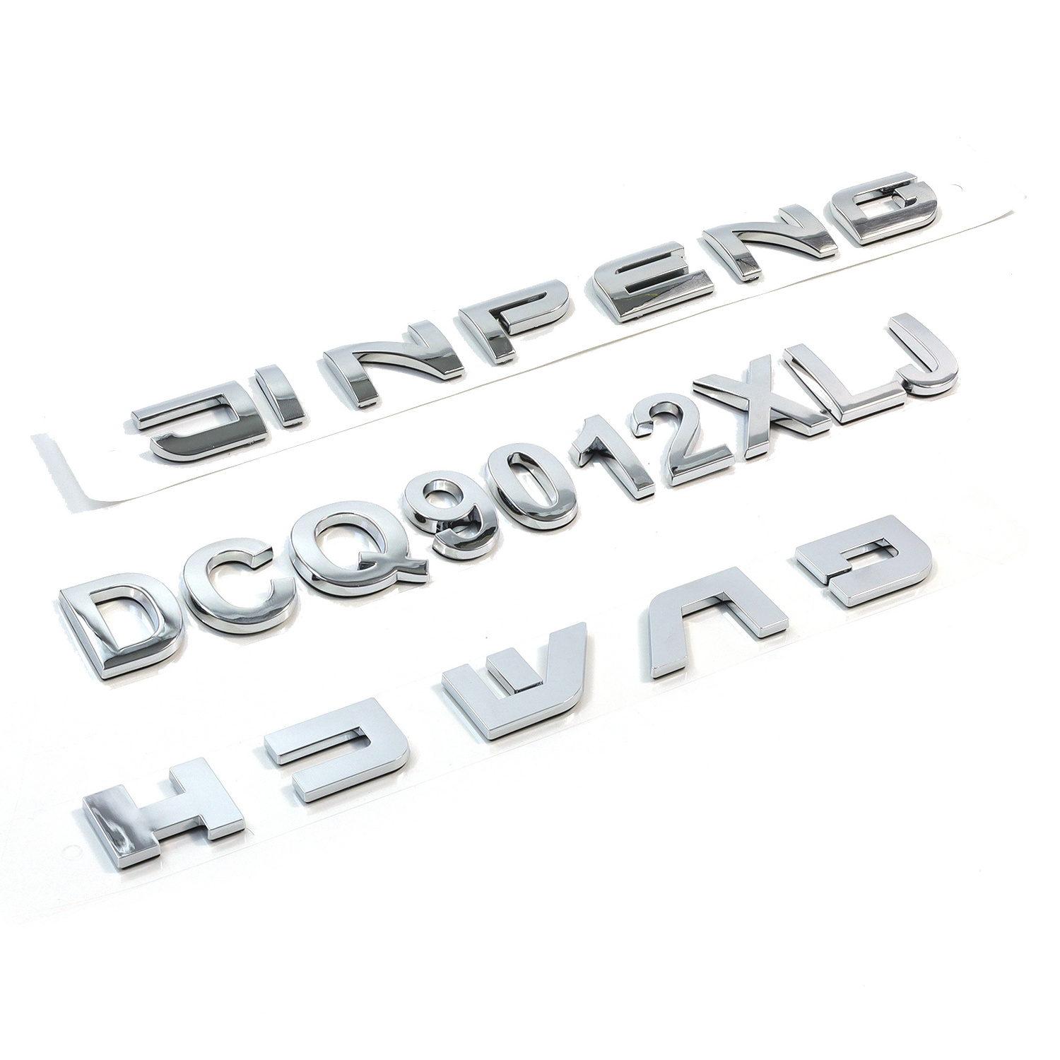 Wholesale Car Emblem Factory Customized Car Letters 3d Logo Chrome Auto Badge Waterproof car emblems custom