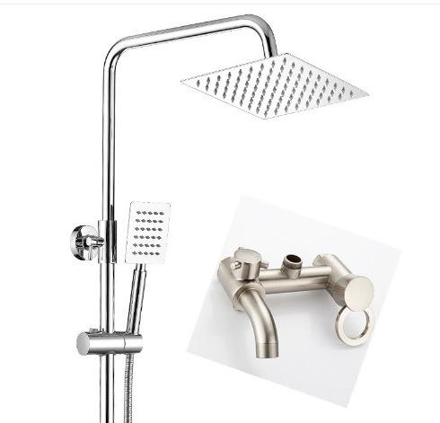 Shower Valve piano rain shower system set Overhead Combo Kit Head Stainless Bathroom Shower Kit