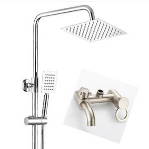 Shower Valve piano rain shower system set Overhead Combo Kit Head Stainless Bathroom Shower Kit