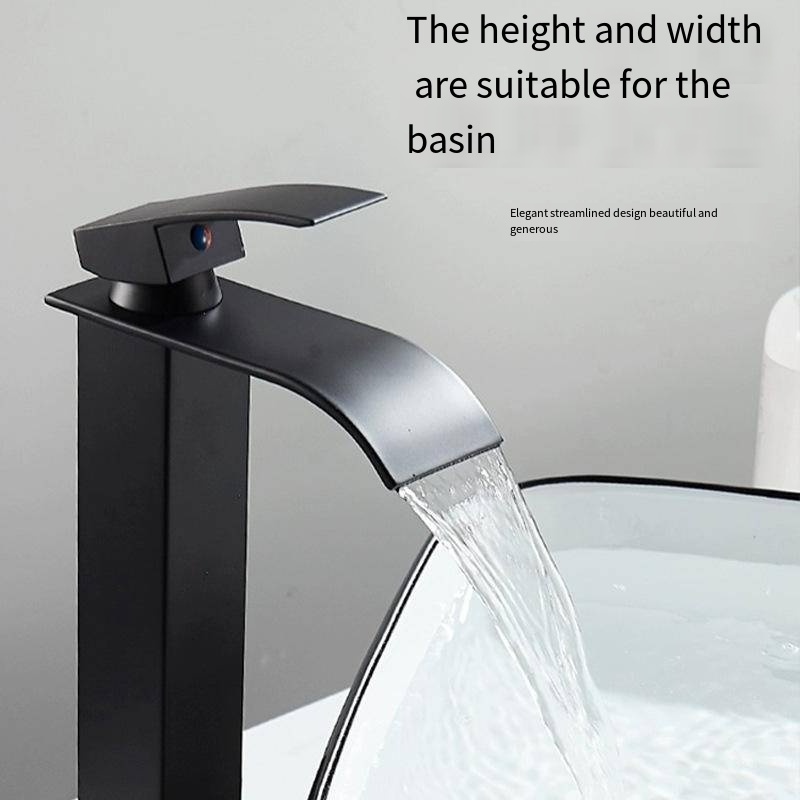 Stainless steel taps basin mixer bathroom sink faucet trade faucet rotary waterfall face basin faucets bathroom