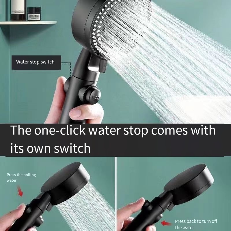 bathroom high pressure Head Water Saving High Pressure set Flow Shower head with shower head filter