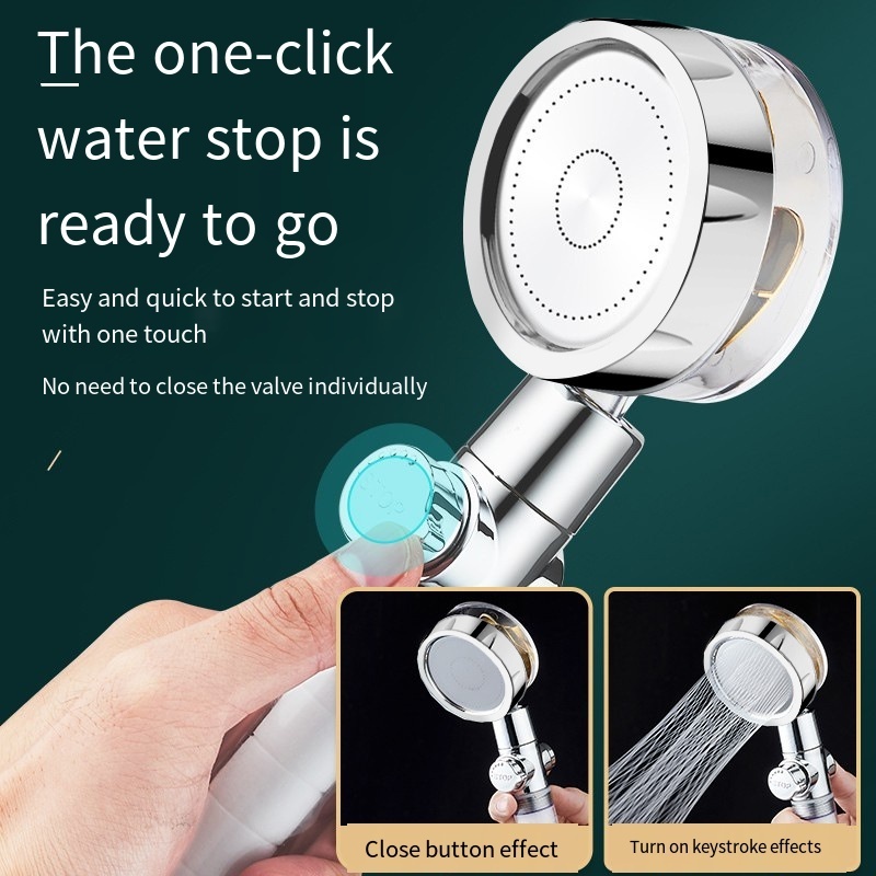 bathroom waterproof hidden shower head camera set Flow rainfall shower head high pressure shower head filter