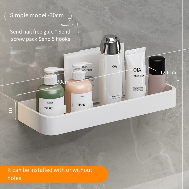 Bathroom Shelves Shower Caddy No Drilling Adhesive Bathroom Storage Organizer Shampoo Holder Wall Mount Corner Shower Shelf Oem