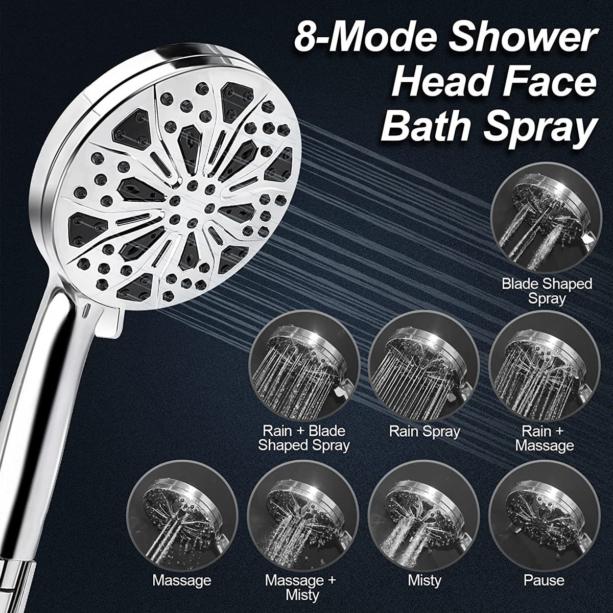 bathroom turbo shower head pressure Head Water bathroom shower high pressure equipment rainfall shower head