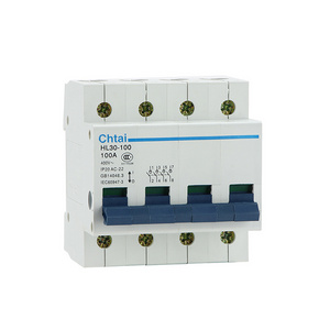 Chtai Hot Sale 4 Phase Isolating Switch Breaker Type of Isolator Main Electrical Auto  Switch HL30-100 4P 200A Change over MCB