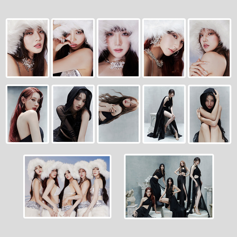 Wholesale KPOP Idol Group 101pcs/set G-IDLE 2nd Album Super Lady  Decorative Luggage Paper Sticker