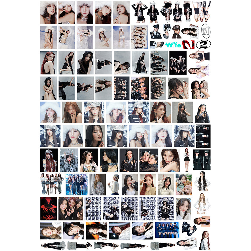 Wholesale KPOP Idol Group 101pcs/set G-IDLE 2nd Album Super Lady  Decorative Luggage Paper Sticker