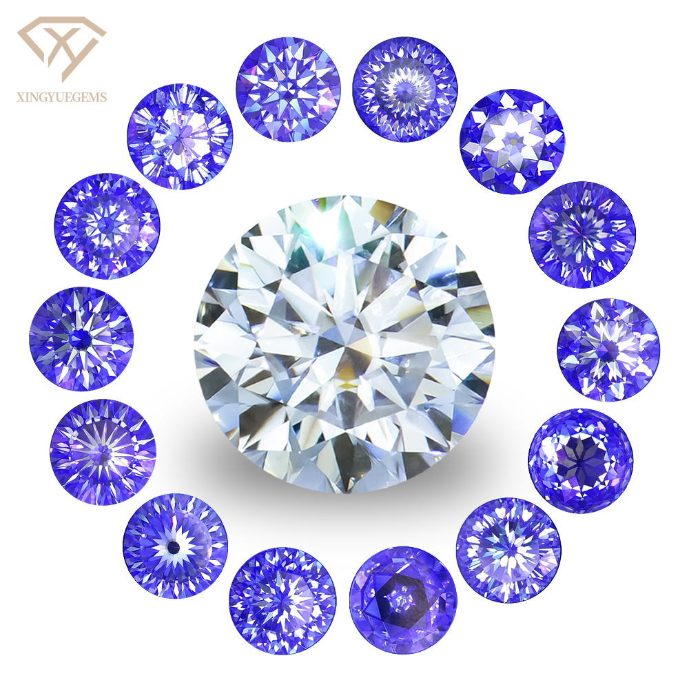 Xingyue Wholesale GRA fancy Hundred Jubilee Cherry blossom Portuguese Rose Old european Cut Round loose diamond stone moissanite