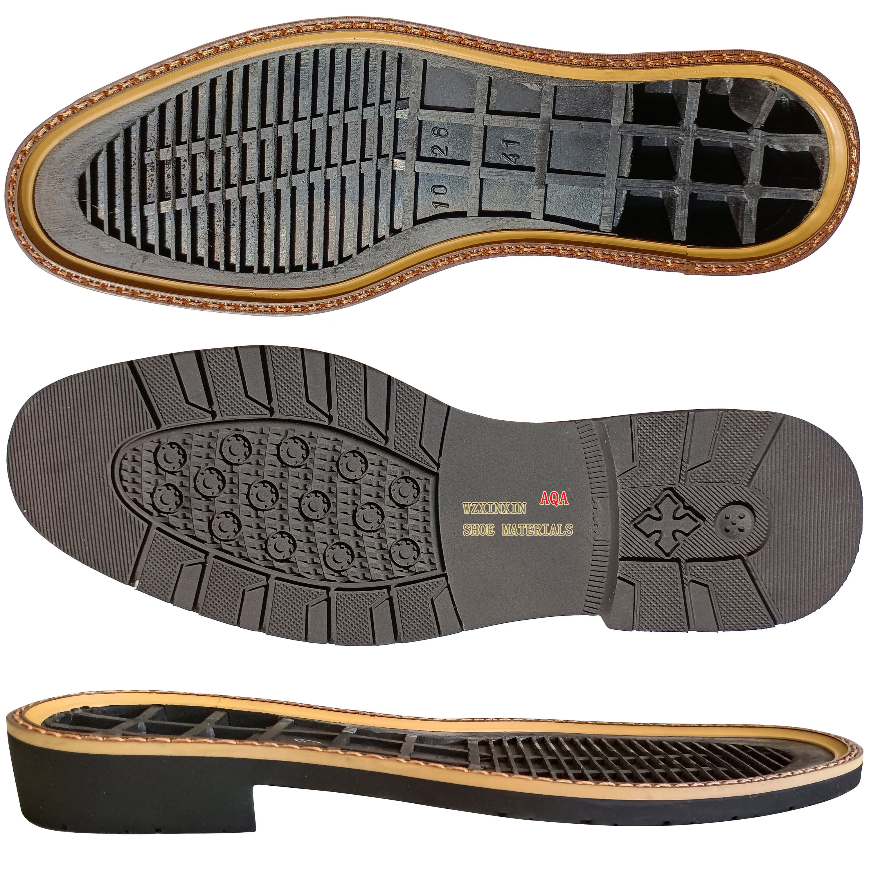 China manufactures customized non slip rubber shoe sole for men shoes