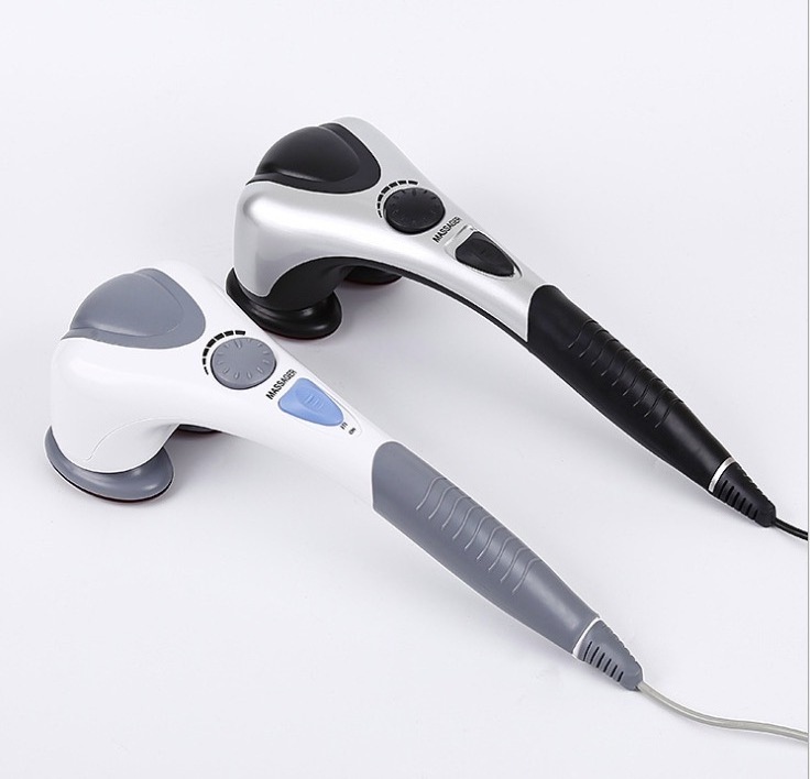 Handheld Back Massager with Heat Deep Tissue Percussion Massager for Neck Back Shoulder Calf Legs