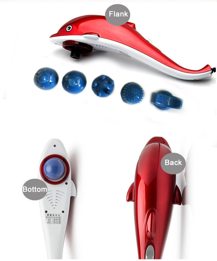 Full Body Hammer Massager Vibration Relax Massager Vibrating Electric Handheld Dolphin Massager Hammer Vibrator