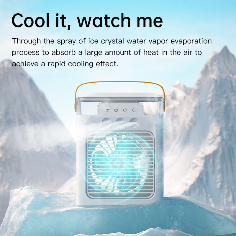 Rechargeable Mini Air Cooler Fan with water spray Portable Air cooling Conditioner Small Evaporative Air Coolers for home/house