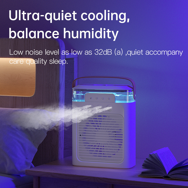 Rechargeable Mini Air Cooler Fan with water spray Portable Air cooling Conditioner Small Evaporative Air Coolers for home/house