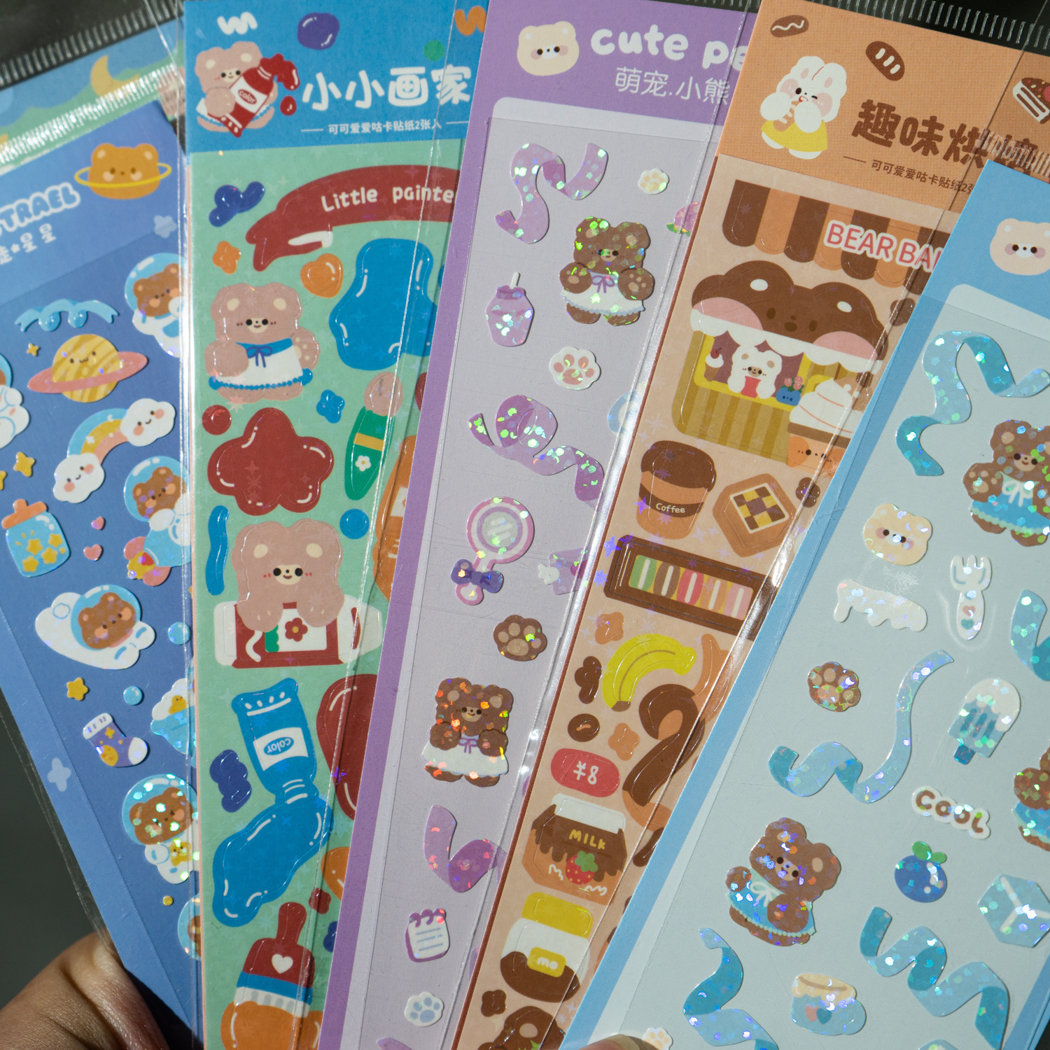 Custom Printing Waterproof Custom Printing Cute Vinyl Kiss Cut Sticker Sheet For Planner Decorative Sticker