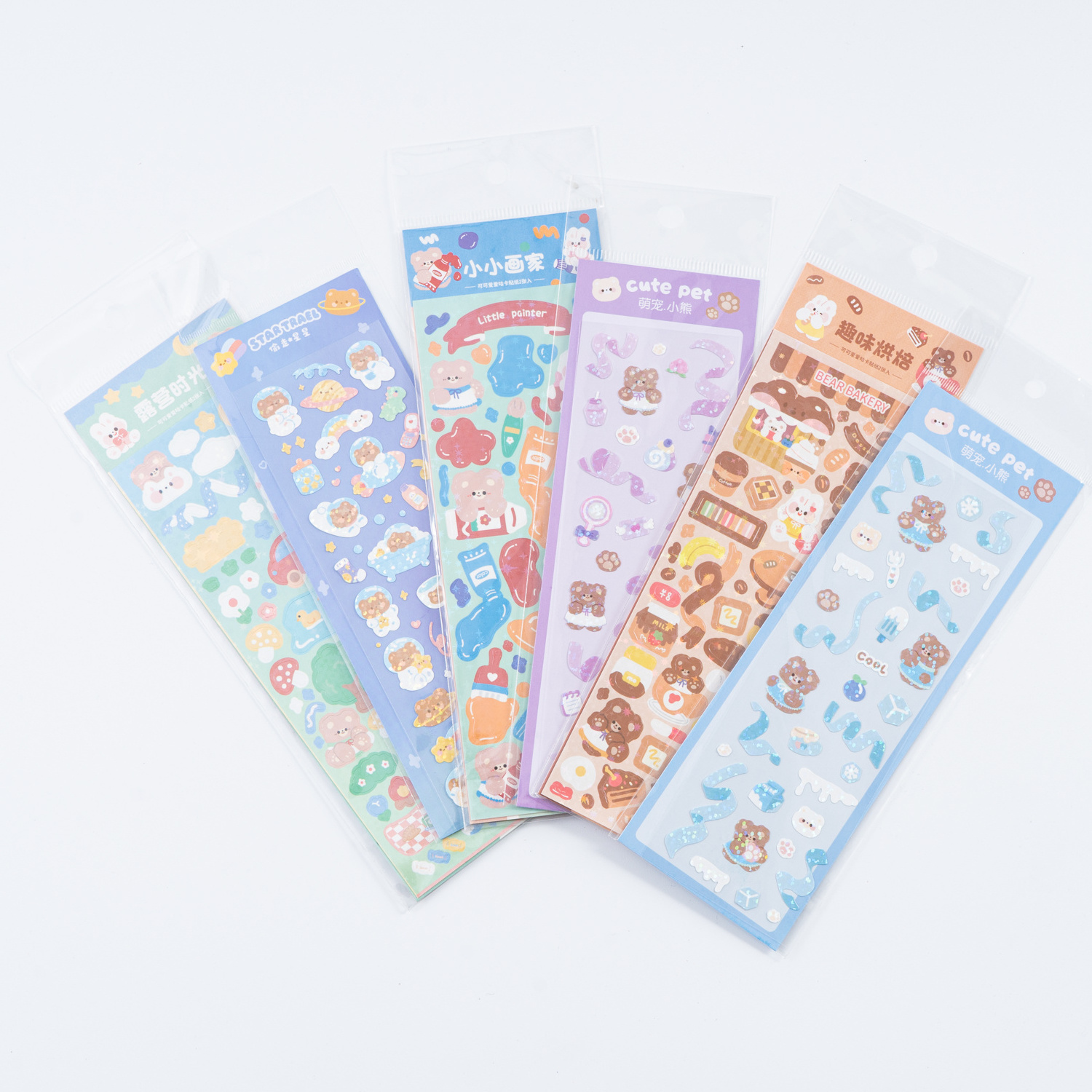 Custom Printing Waterproof Custom Printing Cute Vinyl Kiss Cut Sticker Sheet For Planner Decorative Sticker