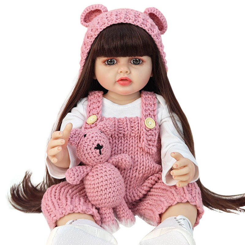 2023 hot selling product 55cm reborn doll soft vinyl simulation baby reborn baby dolls girls