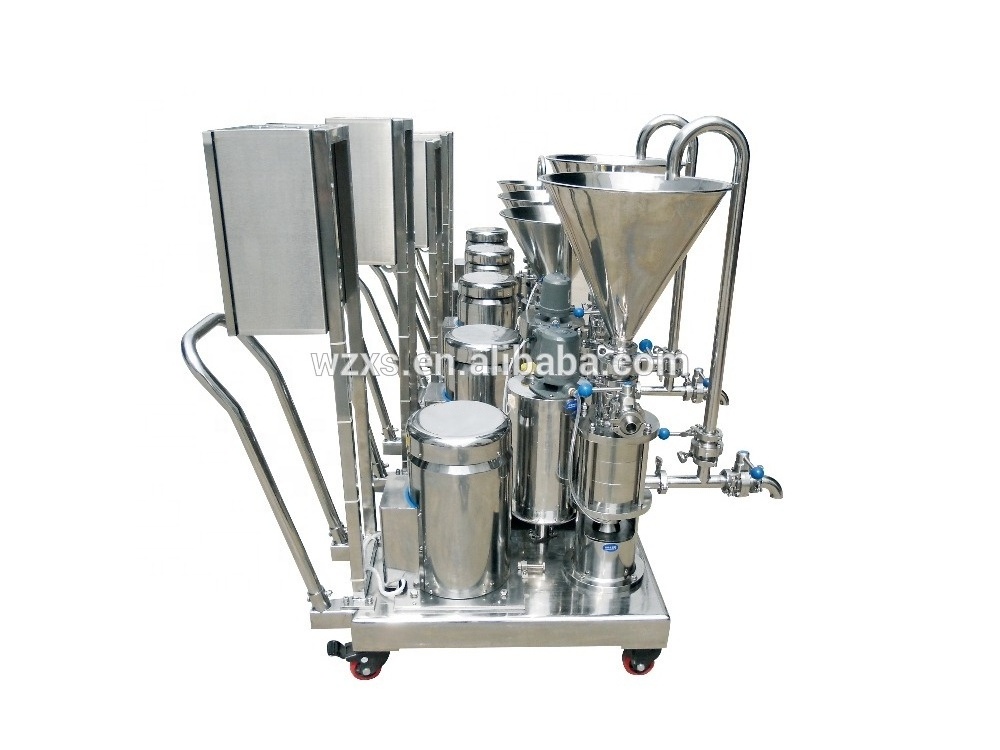 Powder liquid high shear dispersing emulsifying equipment