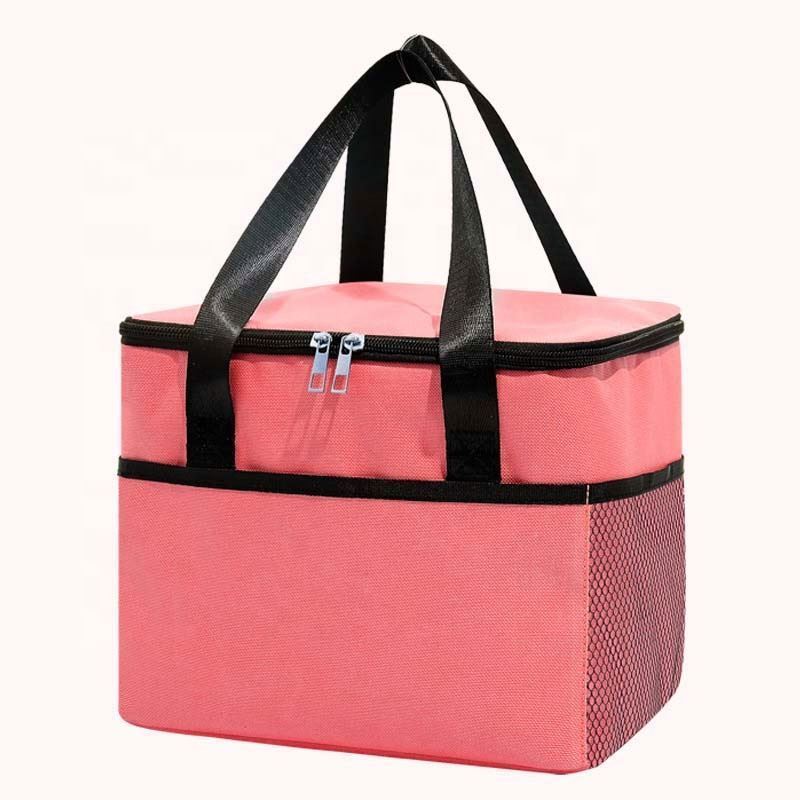 Cheap Custom logo printing waterproof Warmer Carrier Large, Food Pizza Delivery picnic lunch insulated cooler bags/