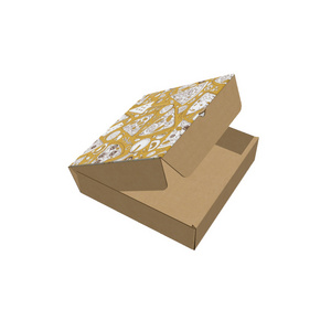 White Cardboard Pizza Boxes Corrugated Kraft Paper, Boxes Food Package Lock Corner Clay Coated White Thin Pizza Boxes Gifts/