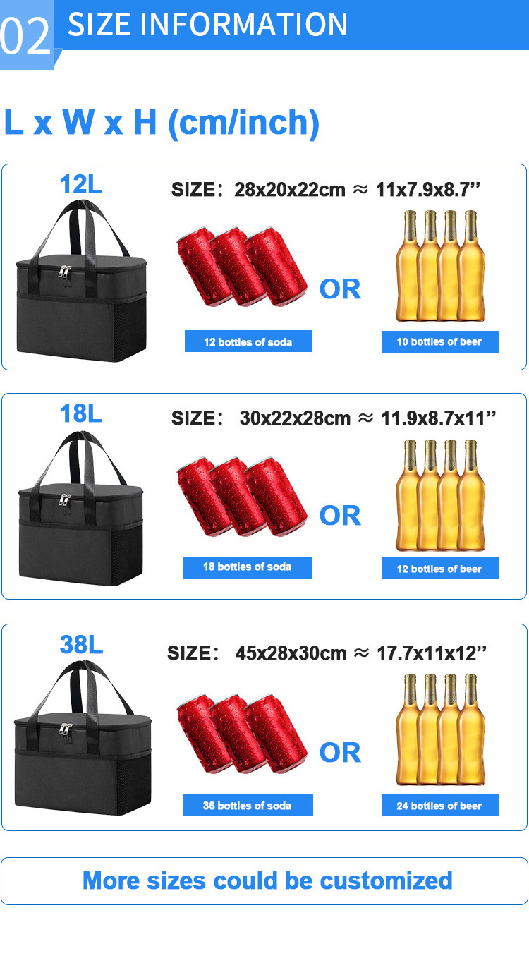 Custom Design Logo Waterproof Portable Insulated Thermal Wine, Carrier Tote Cooler Bag 2 Bottle Insulated Cooler With Divider/