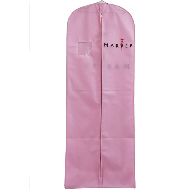 Cheap Custom Logo Print Eco Friendly Zipper Breathable, Non Woven Foldable Suit Bags Garment Dust Covers Garment Bags/