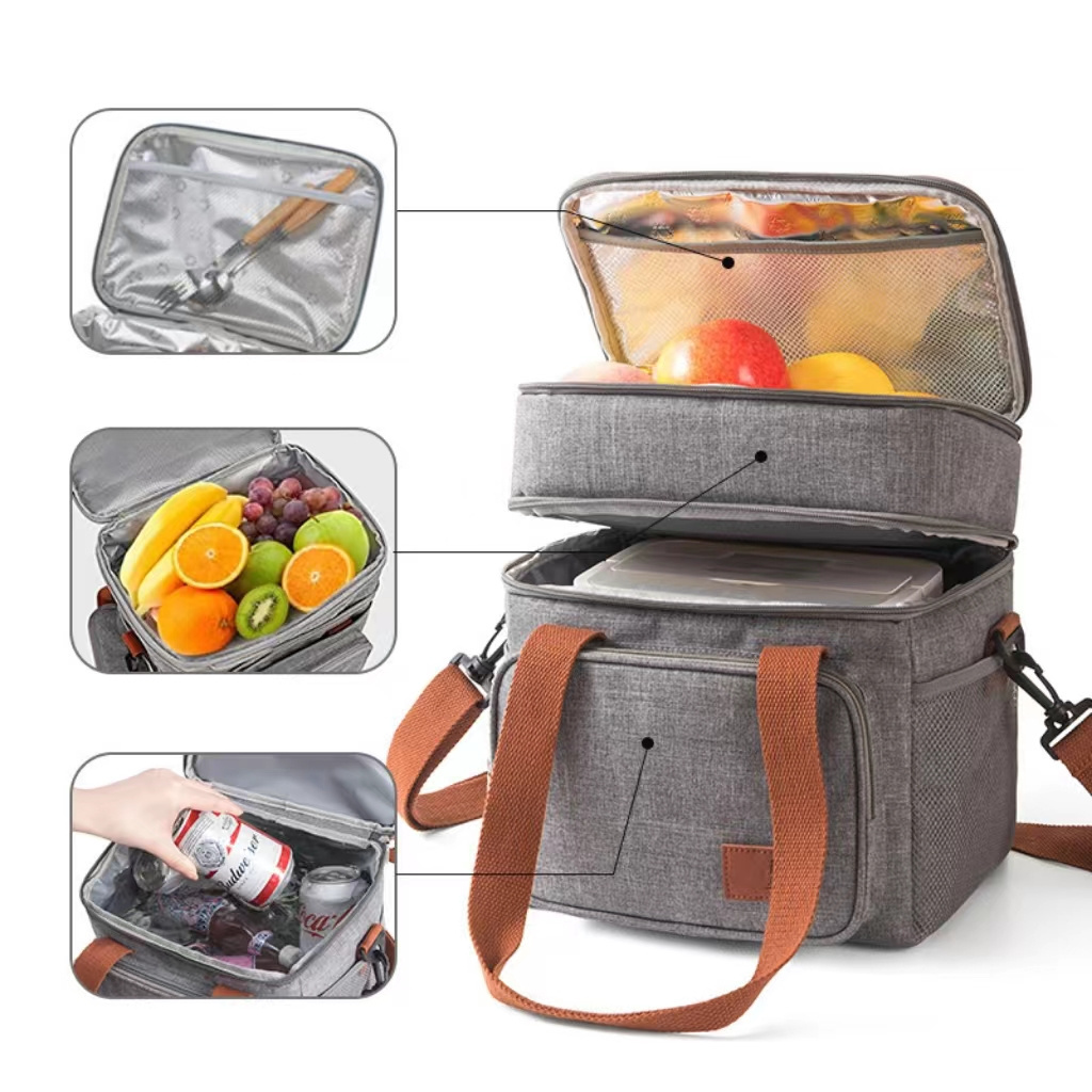 Customized Melange Wholesale Polyester Tote Custom Boxes Soft Wine, Fishing Insulated  Lunch Cooler Picnic Bags For Men Women/