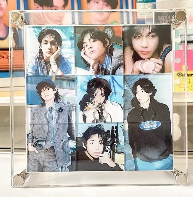 Customized Acrylic Photo Album Kpop Anime Acrylic Puzzle V Puzzle Photo Frame Desk Decor Jungkook  Puzzle Photo Frame Desk Decor