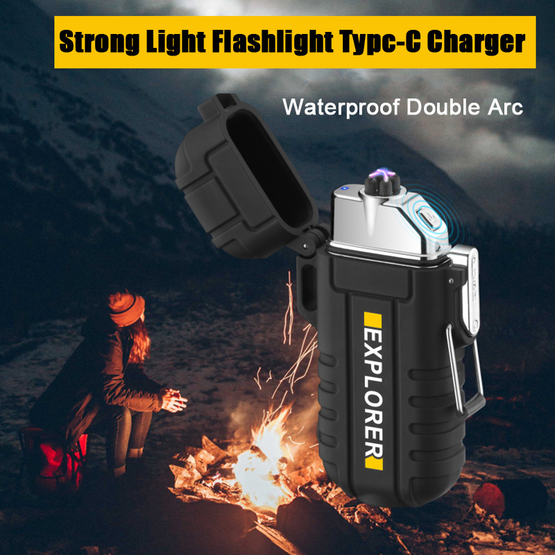 Excellent New Design Product 2023 Cigarette Lighters Arc Lighter Usb Rechargeable Electric Lighter