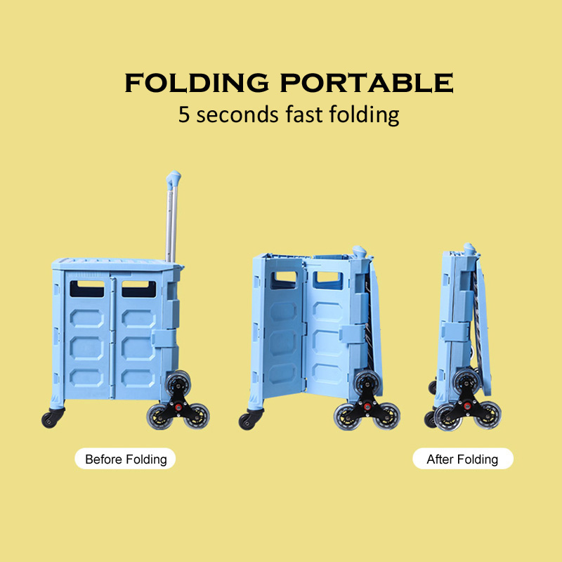 Factory Manufacturer Storage Transport Shopping Multifunctional Folding Trolley