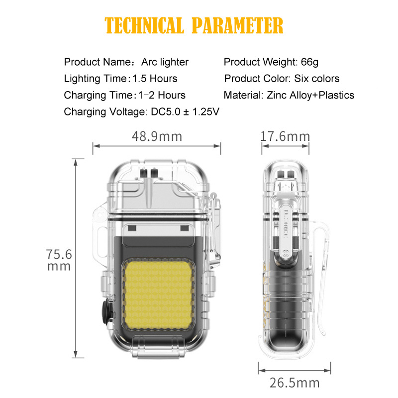 2023 silvery High-quality Classic Cigarette Rechargeable Type-C Charging Lighter