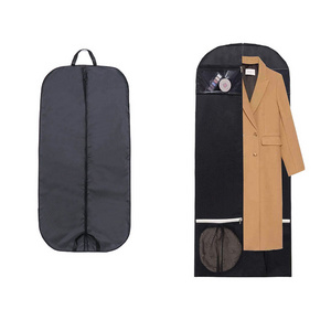 high quality large capacity Dust Proof Breathable Organizer Storage, Hanging Clothes Covers Full Zipper Garment Bags/