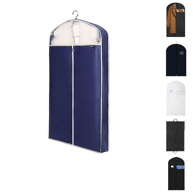 Custom Hanging Clothes Organizer Coat Closet Rack, Storage Dust Cover Garment Bags with Clear PVC Window for Suit/