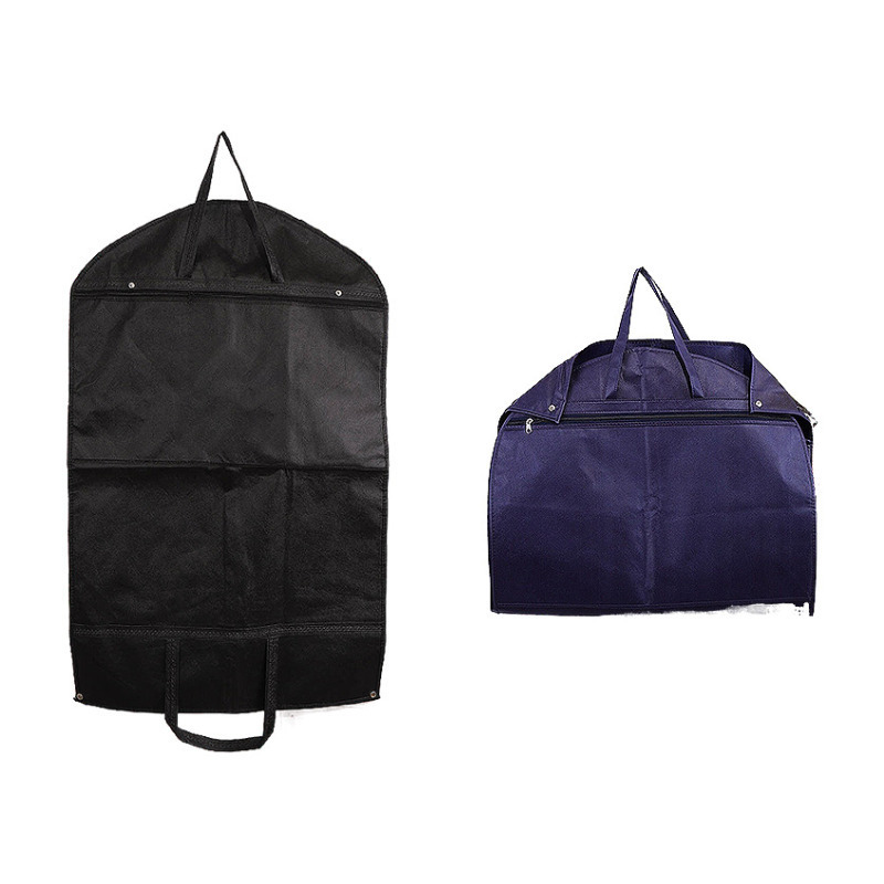 Dustproof Suit Cover Garment bags For Long, Dress With Clear Window Non woven clear clothes Suit Fold garment bags/