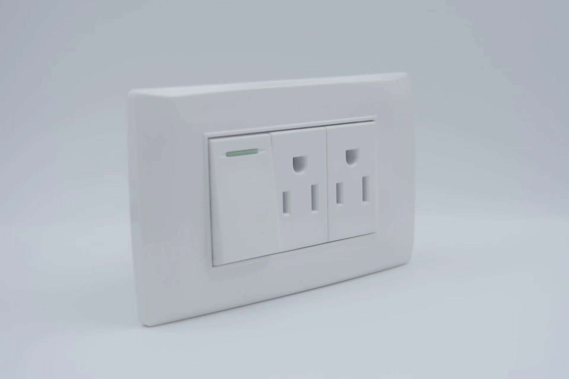 Factory Directly Wholesale White USA Universal Wall Socket Switches And Sockets Electrical