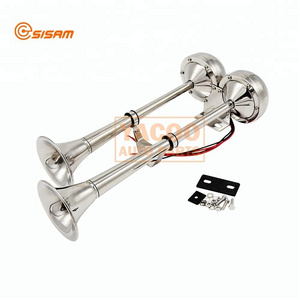 12V Double Trumpets Stainless Ship Electric Marine Boat Electronic Horn