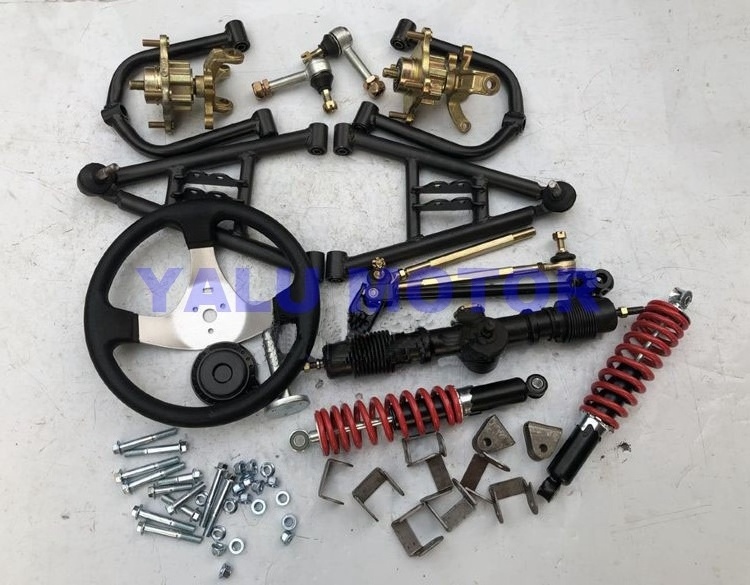 Homemade Four-wheeled Kart Front Suspension Rocker Arm for Electric Motorcycle Self-Made ATV Steering Wheel steering disc brake