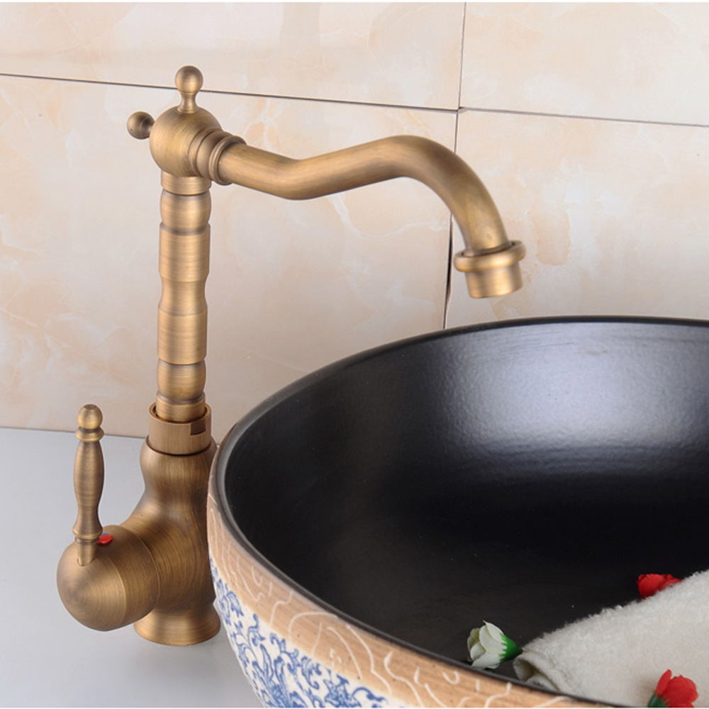 Hot and Cold water mixer European retro Antique taps bathroom faucet new design bathroom basin faucet