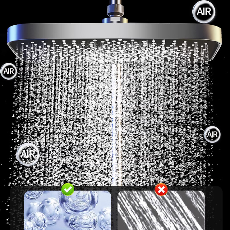 Smart Shower System Intelligent Bathroom Digital Display Shower Faucet Set 4-way Rainlfall Bathroom Mixer Bidet Shower Set