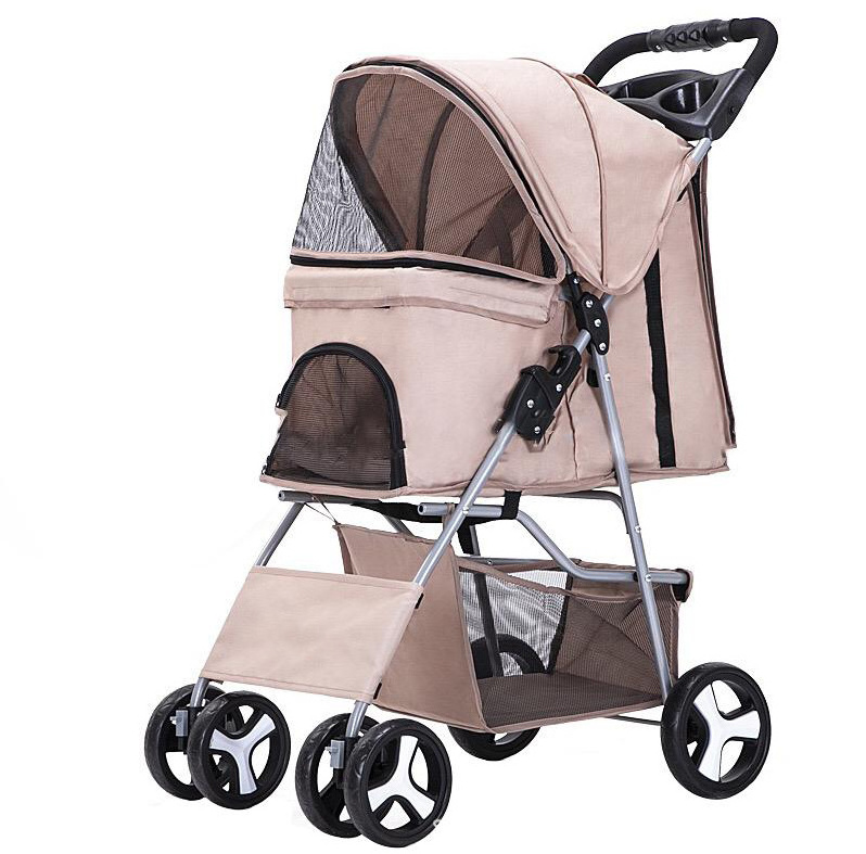 New model portable large dog stroller twin pet gear travel lite pet stroller