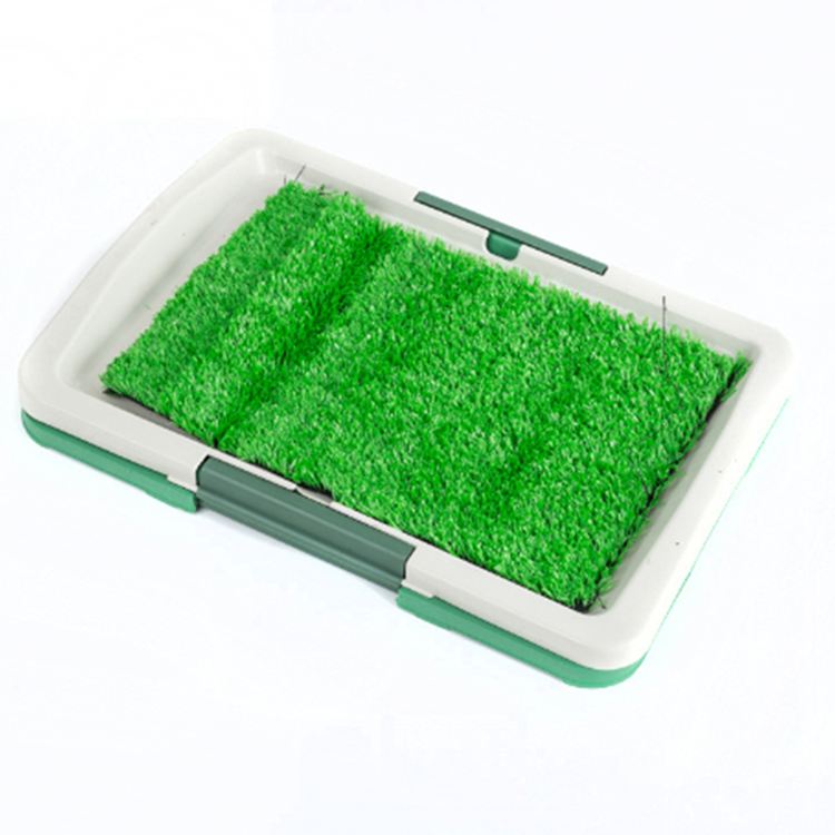 Eco-friendly Pee Pad Easy clean Pet Toilet Artificial Grass Leak Proof Portable Indoor Dog Tray Toilet